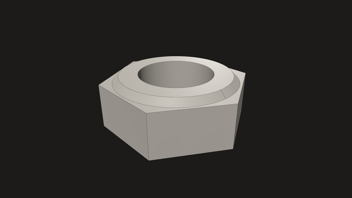 The cadaclysm nut, shaded with its edges, in Godot