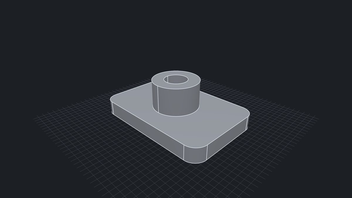 The desktop viewer with a part loaded and its tree beside it